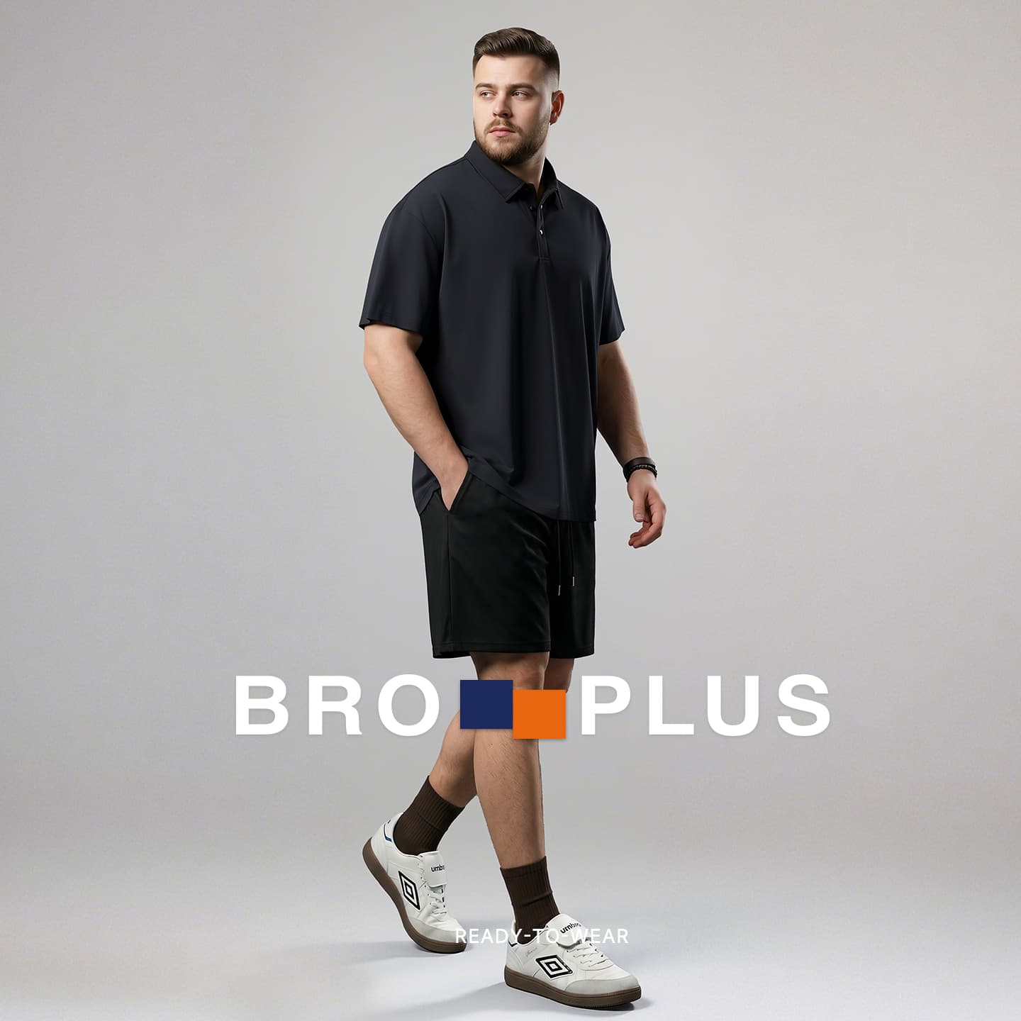 大码男士Polo衫怎么穿有型不臃肿?版型与搭配要点